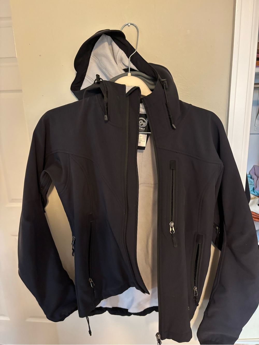 Black Hooded Loki Softshell Jacket - , Women's Outdoor Coat